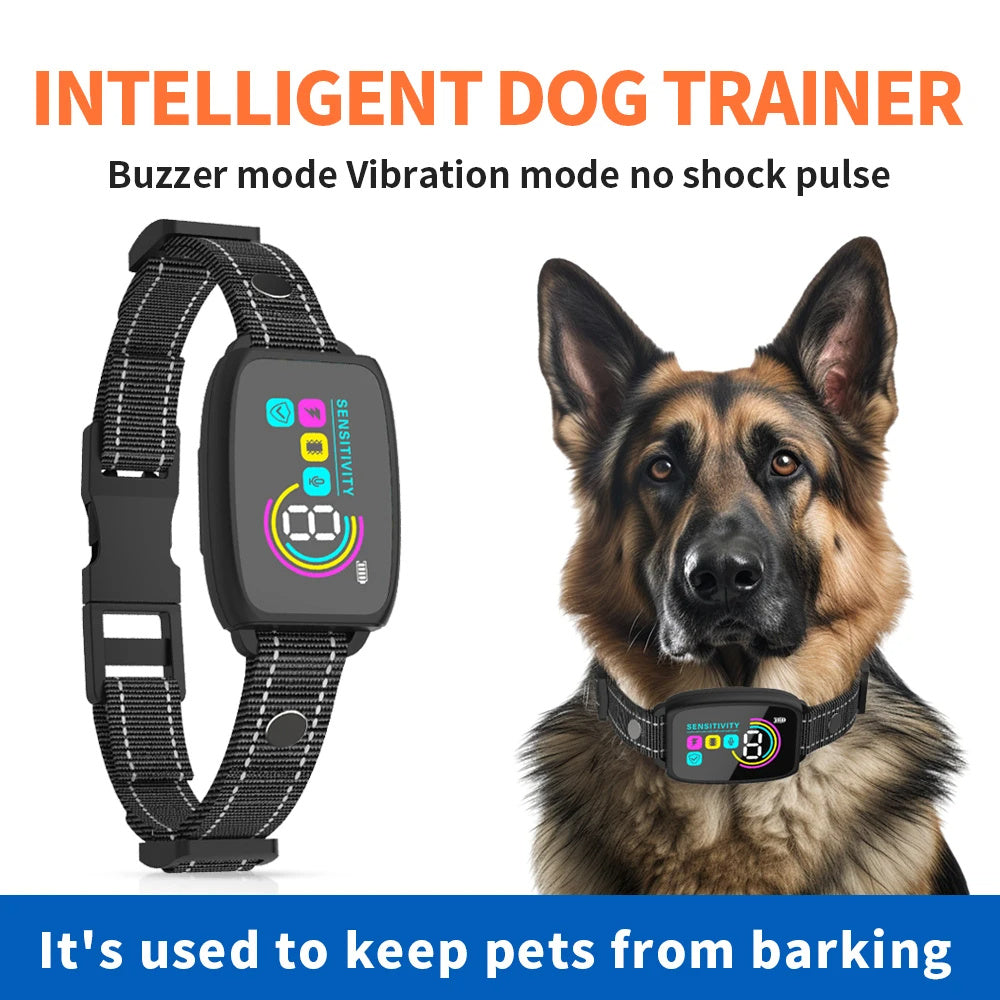 BarkFree – Smart Anti-Barking Collar with HD Display & Waterproof Design