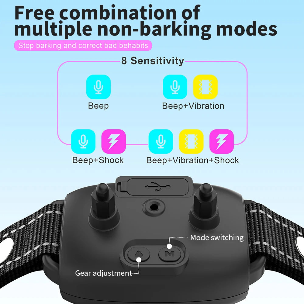 BarkFree – Smart Anti-Barking Collar with HD Display & Waterproof Design