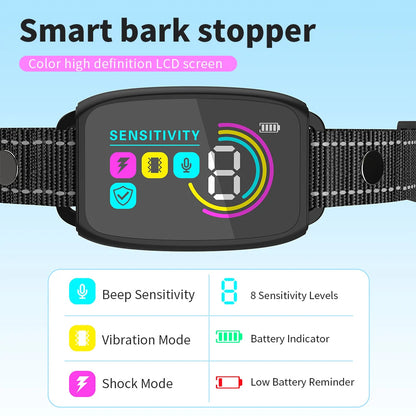 BarkFree – Smart Anti-Barking Collar with HD Display & Waterproof Design